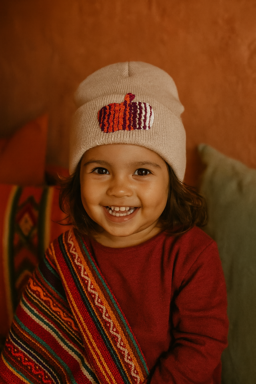 Pumpkin Toddler Beanies (Fits 12 Months – 3 Years)