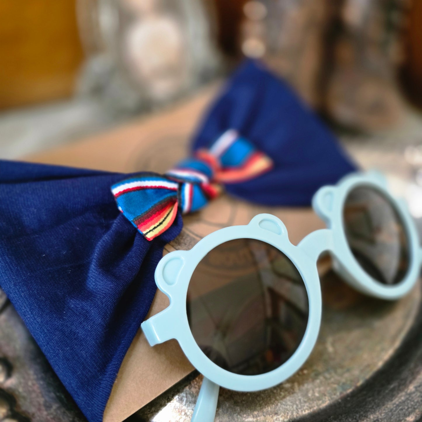 Mexican Baby & Toddler Sarape Headband + Sunglasses
