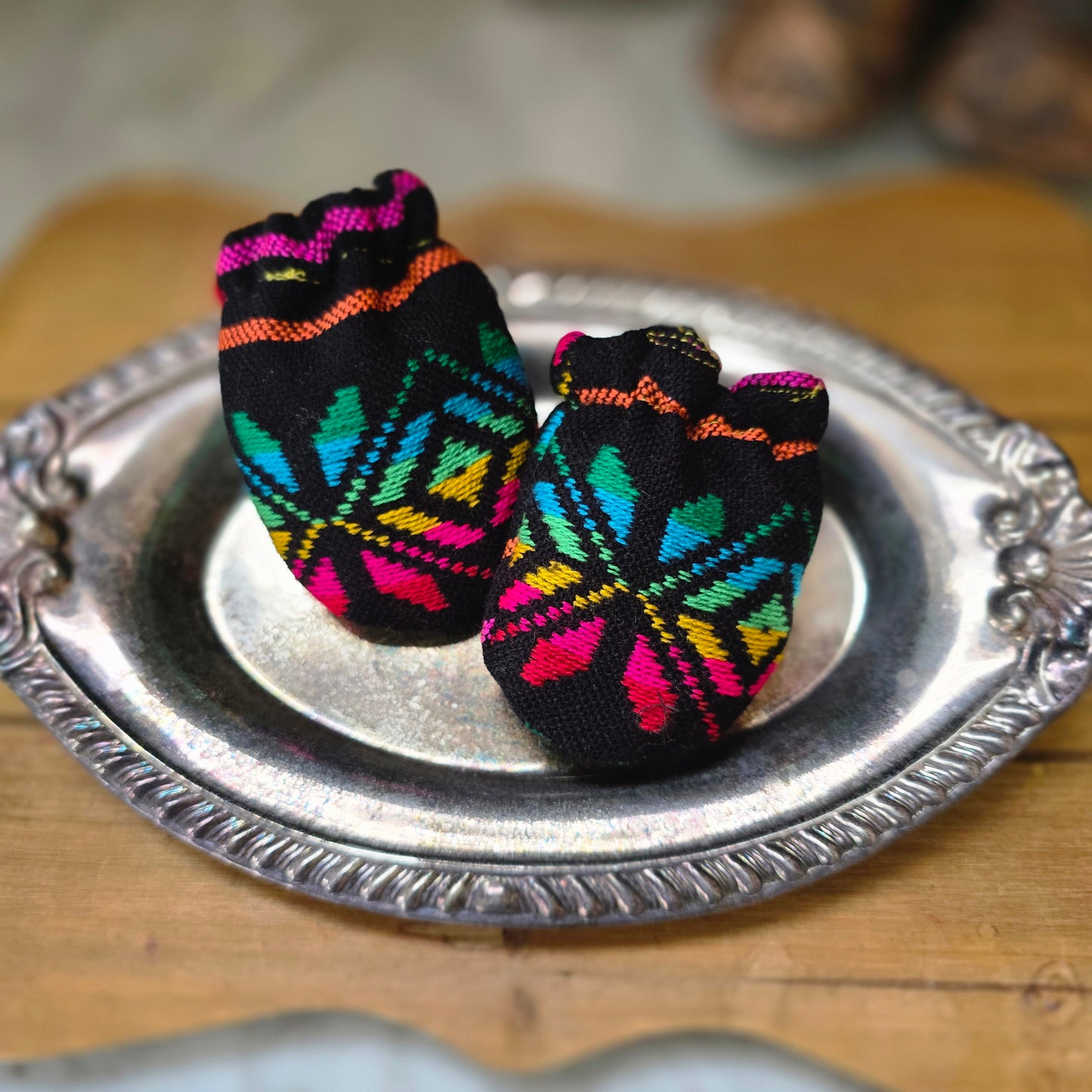 Mexican Baby Cambaya Mittens/Set
