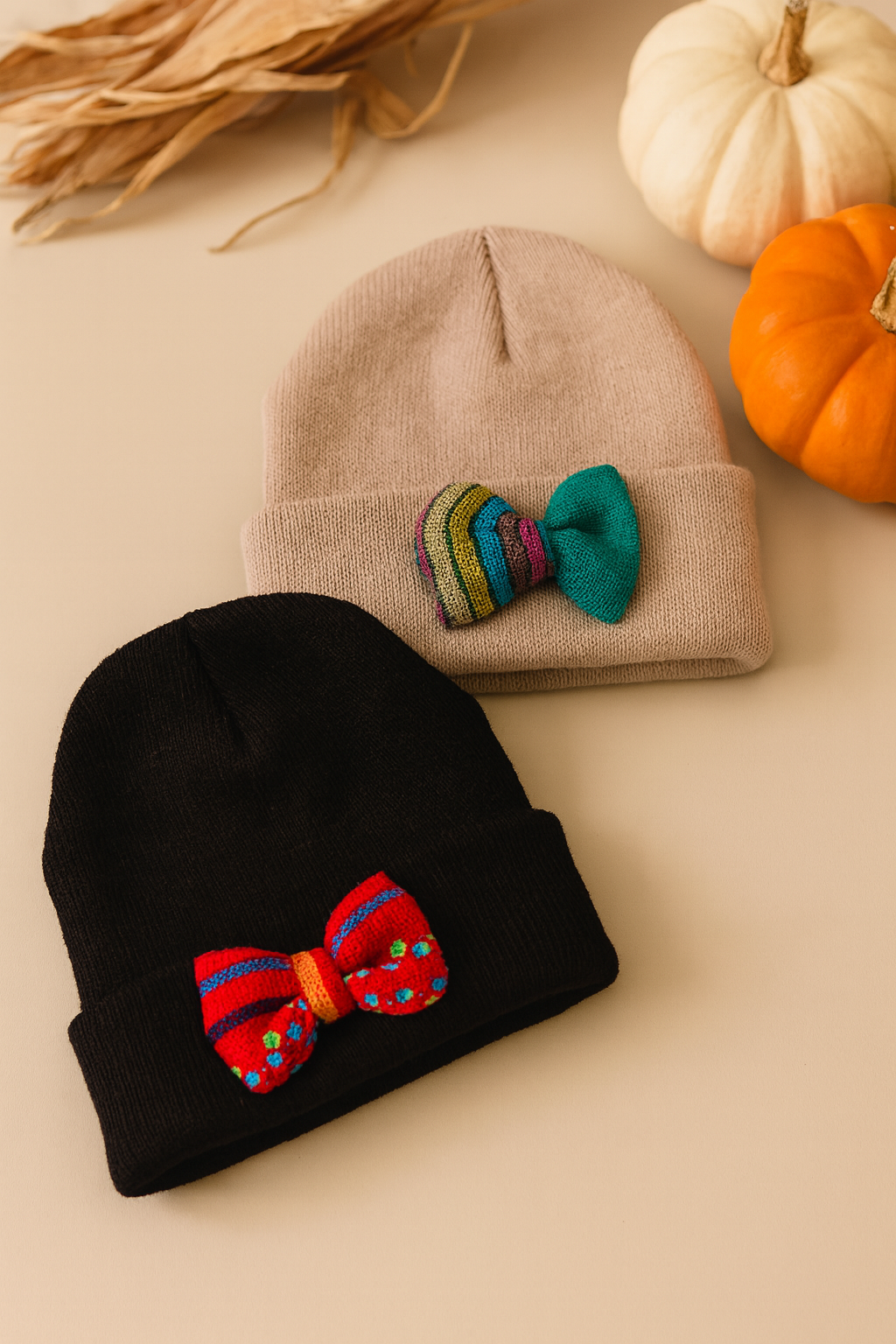 Cambaya Bow Toddler Beanies (Fits 12 Months – 3 Years)