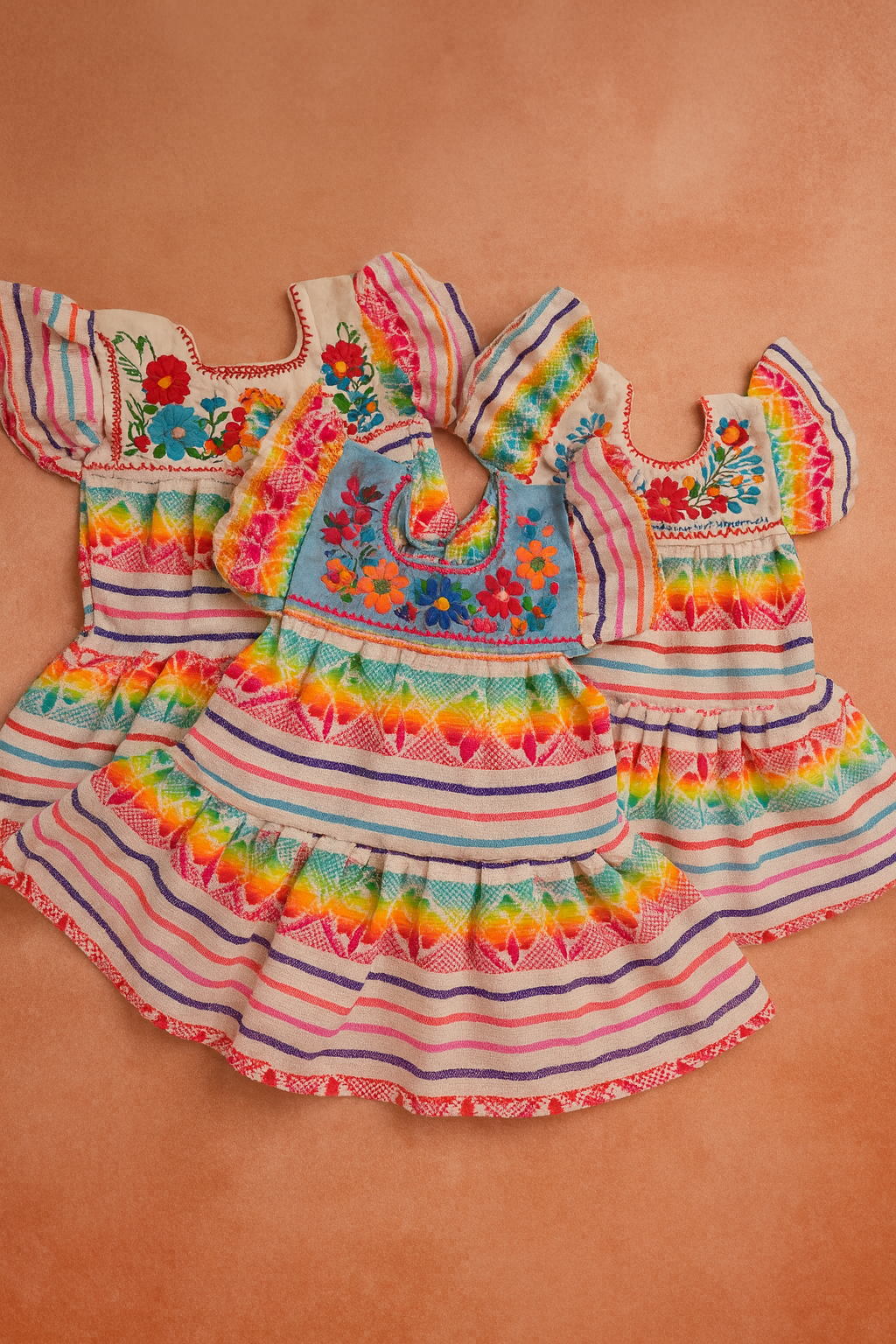 Cambaya/ Hand Embroidered Toddler Dress with Coordinating Headband