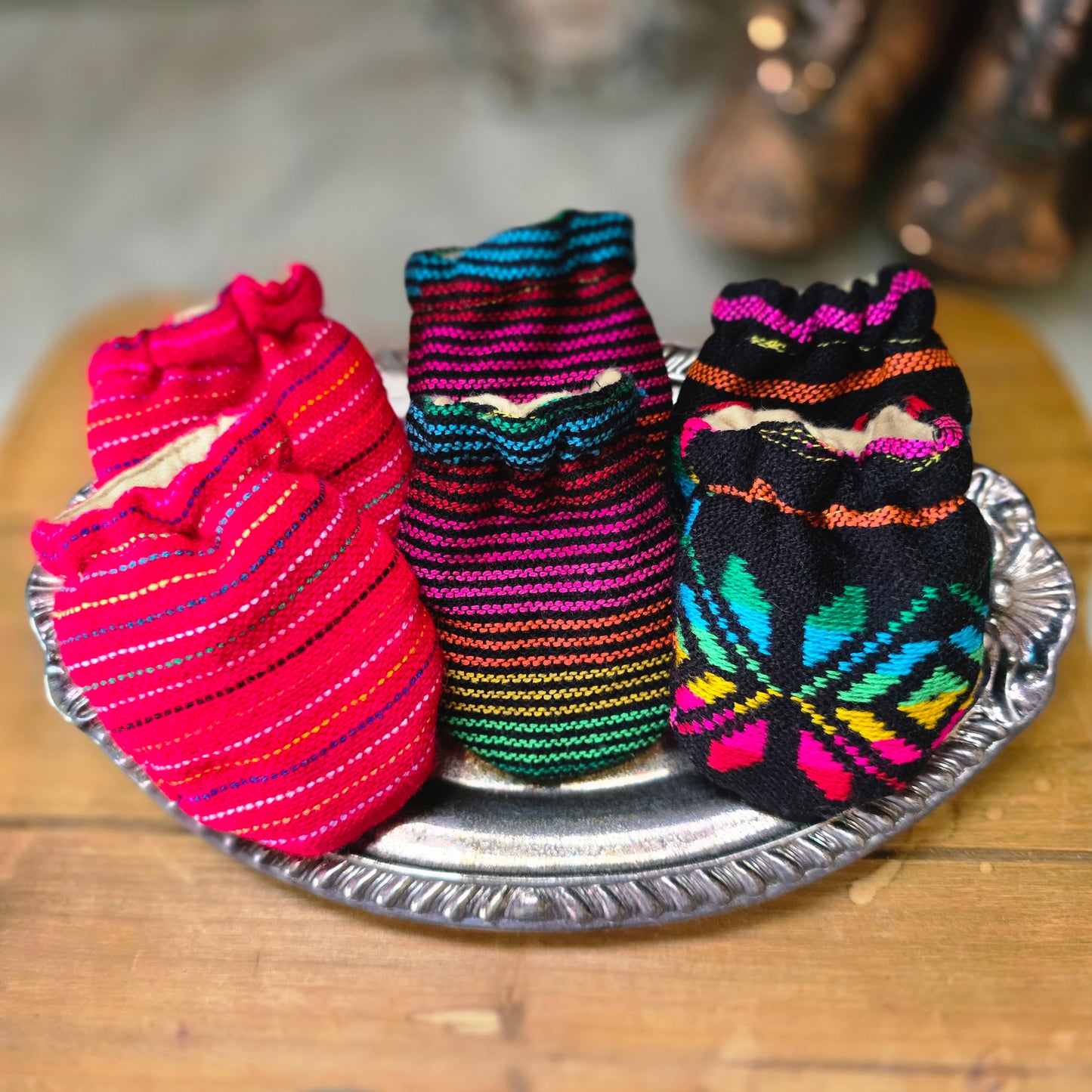 Mexican Baby Cambaya Mittens/Set