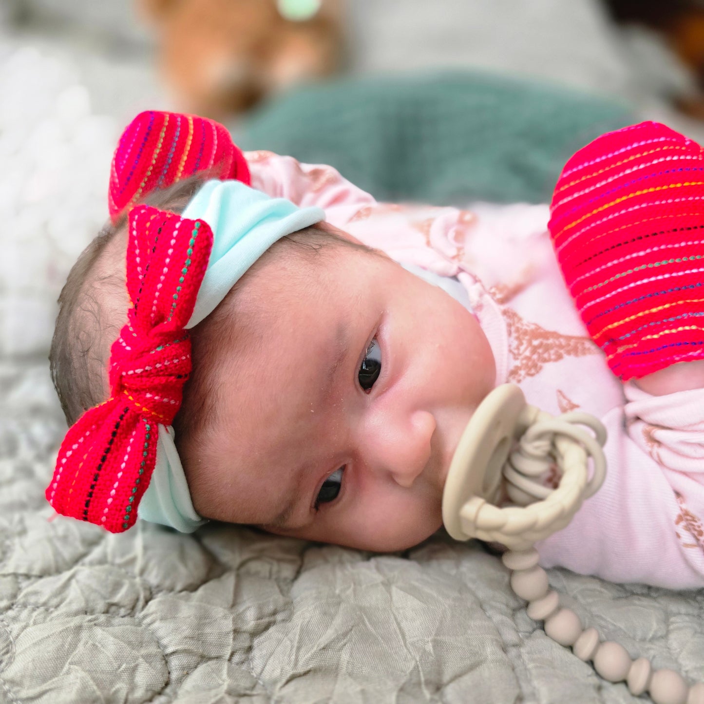 Mexican Baby Cambaya Mittens/Set