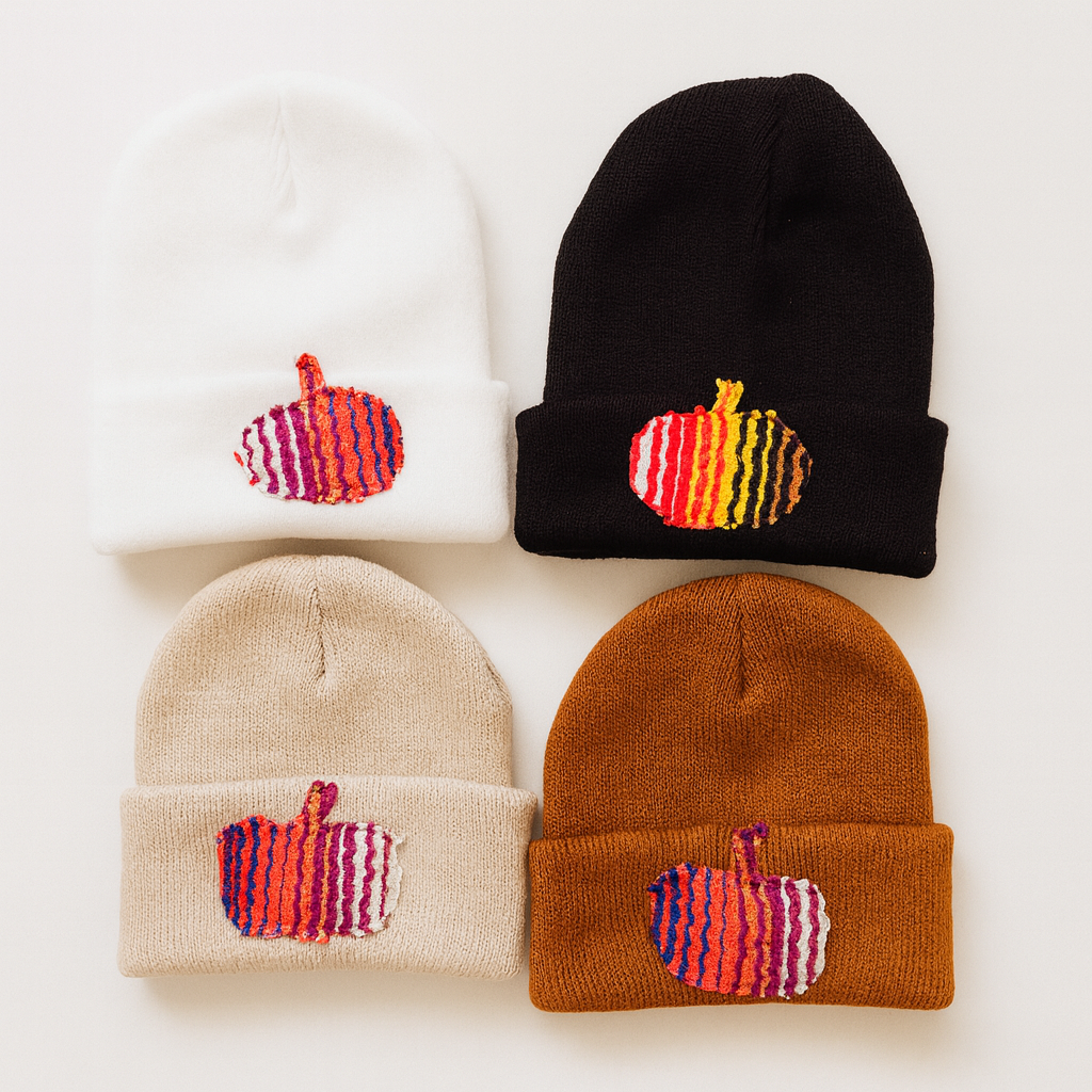 Pumpkin Toddler Beanies (Fits 12 Months – 3 Years)
