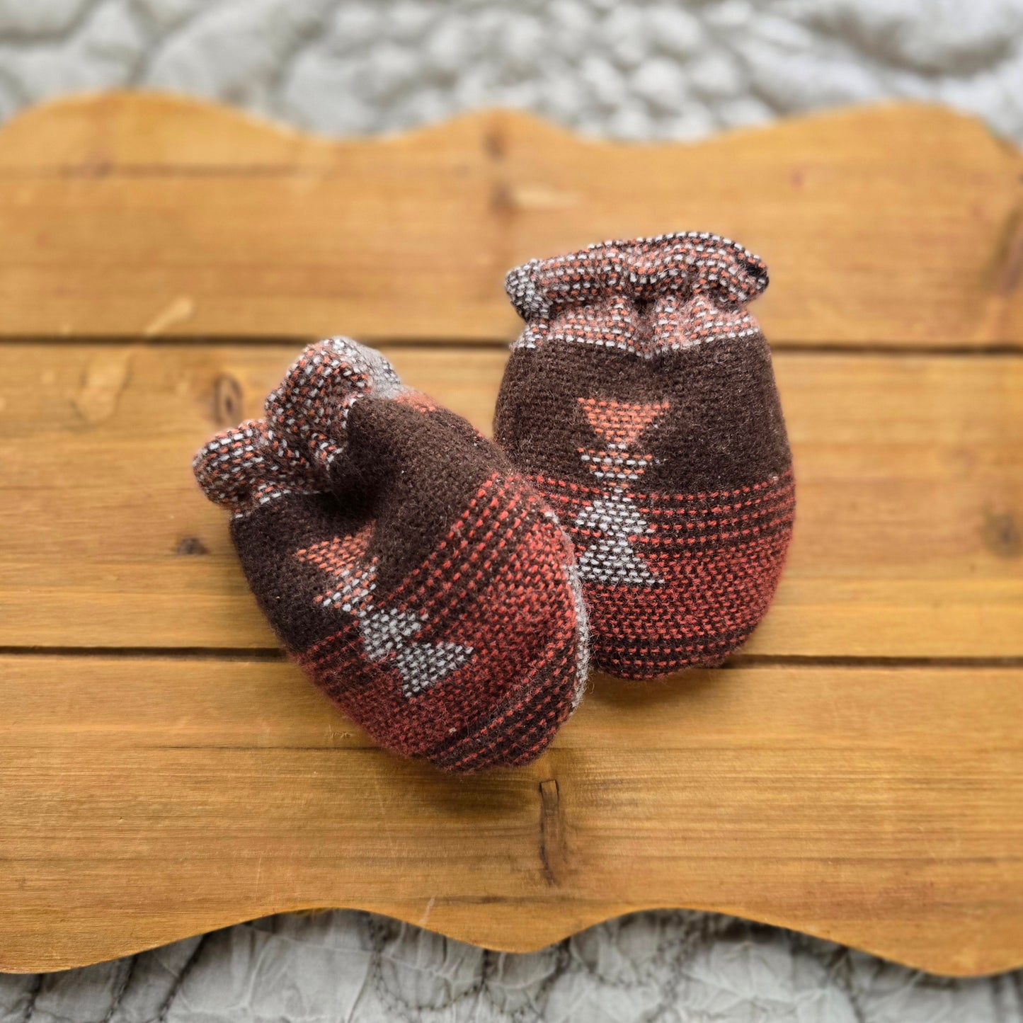 Baby Flannel Mittens/Set