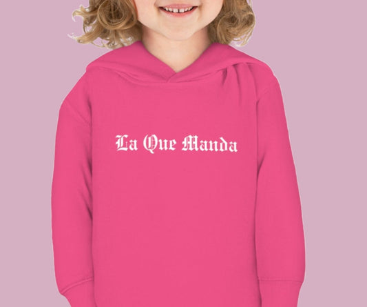 2T-5Y "La Que Manda" Pullover Fleece Hoodie