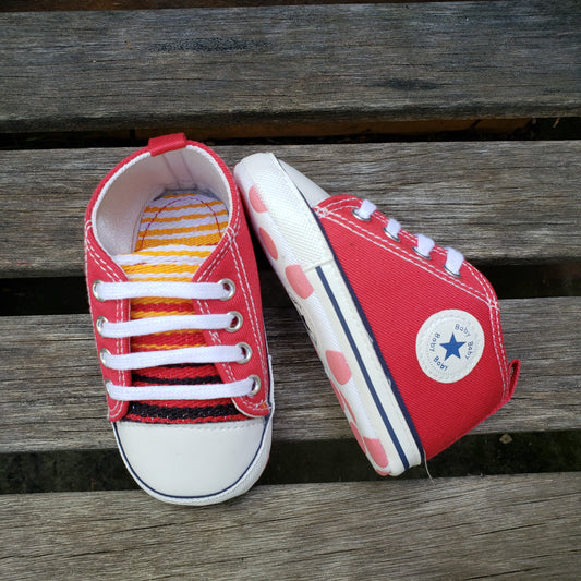 Baby's Red & Yellow Sarape High Tops