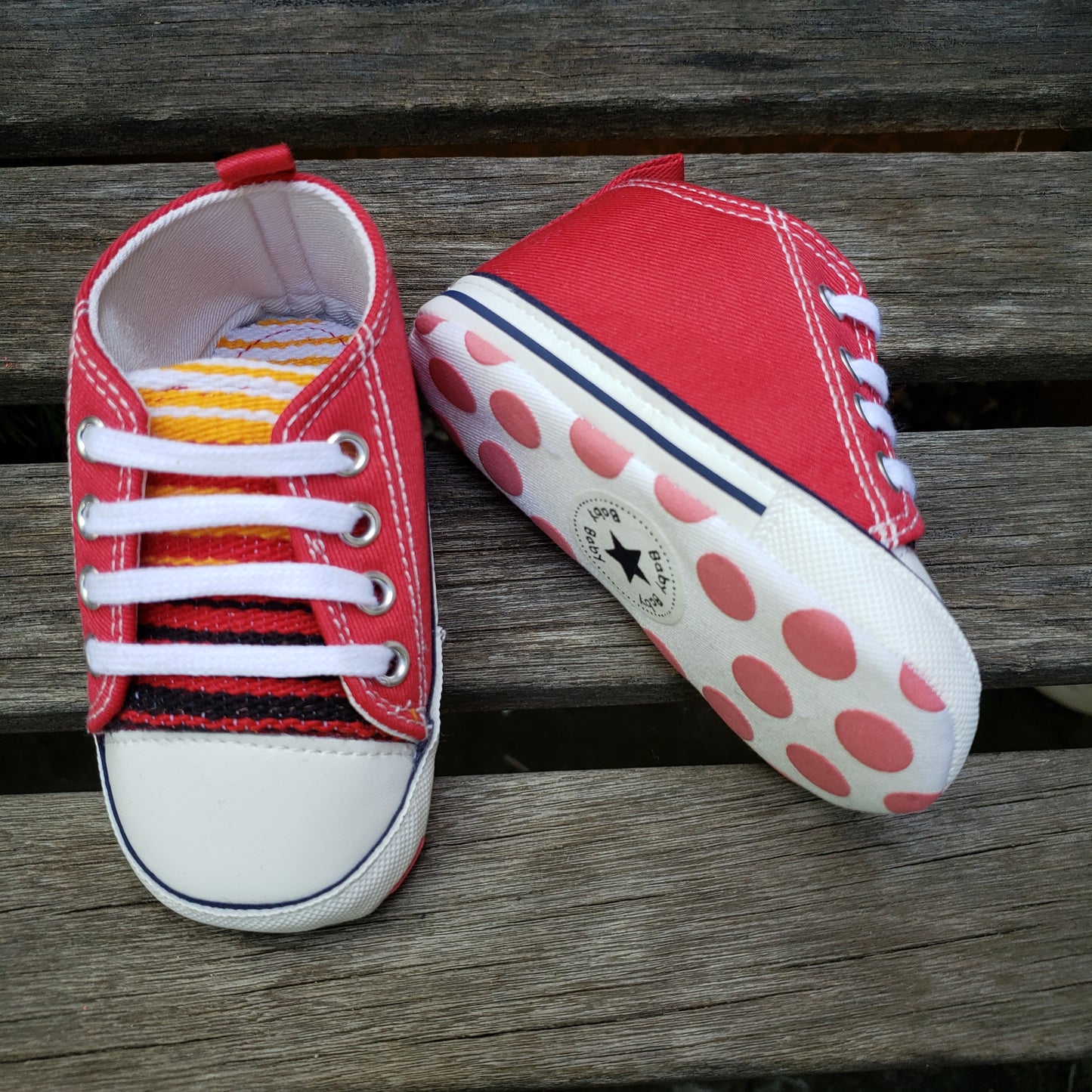 Baby's Red & Yellow Sarape High Tops