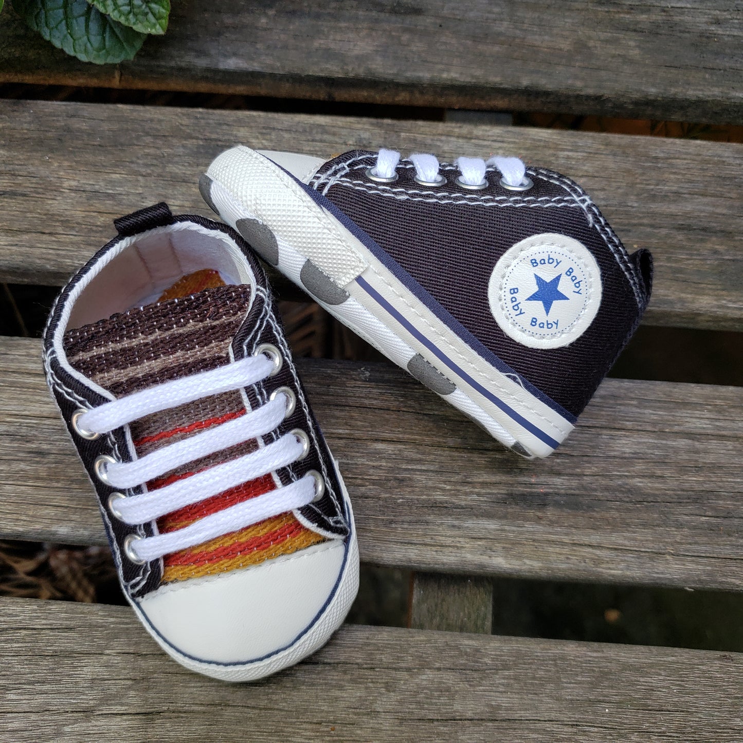 Baby's Black & Brown Sarape High Tops