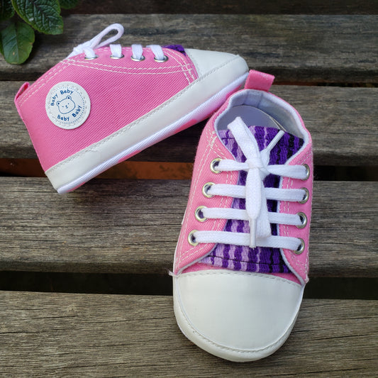 12-18M Pink/Purple Sarape High Tops