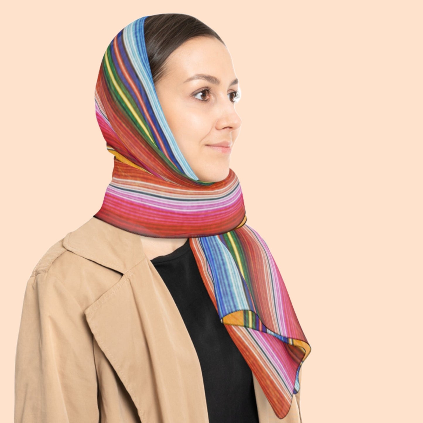 Women's Sarape Poly Scarf