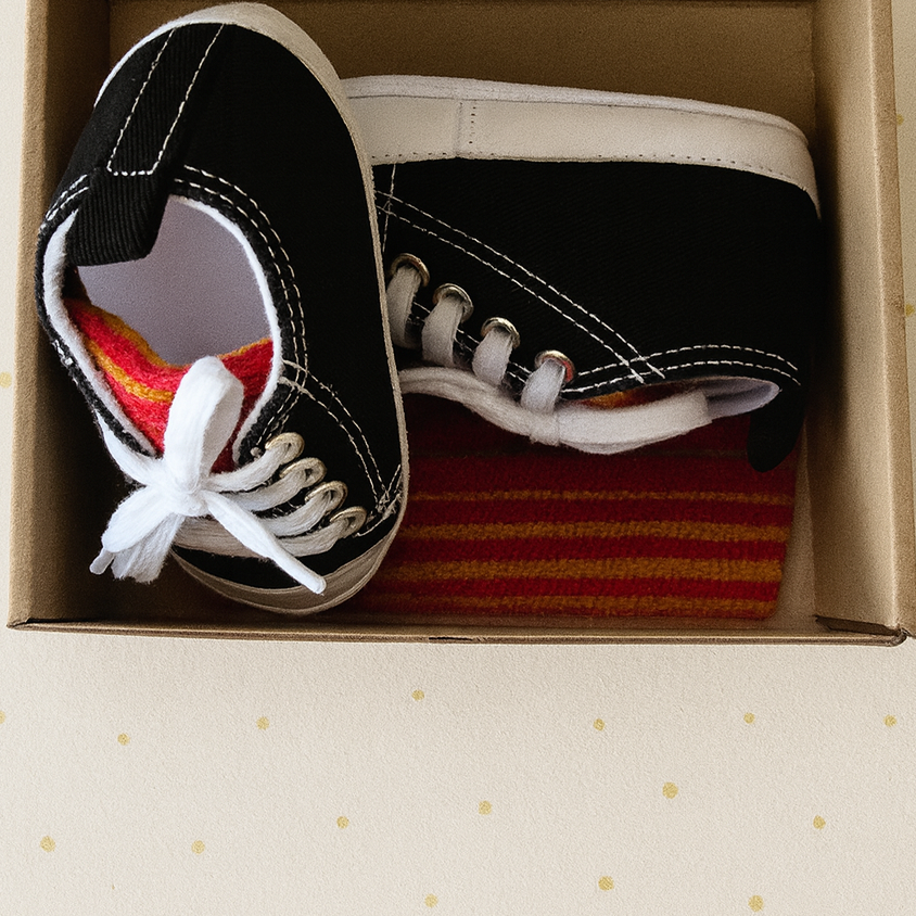 Baby's Black & Red Sarape High Tops