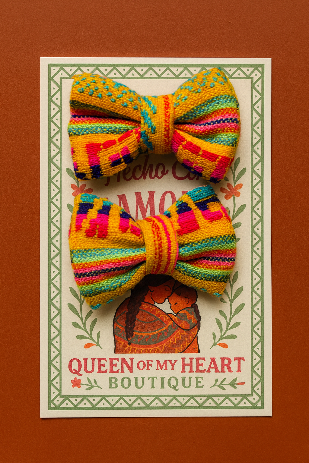 Clip On Cambaya Bows set of 2