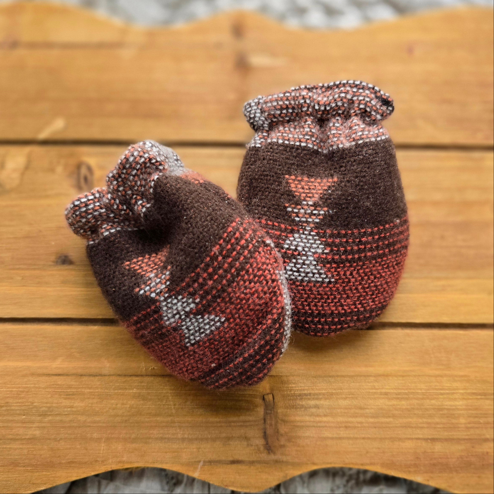Baby Flannel Mittens/Set