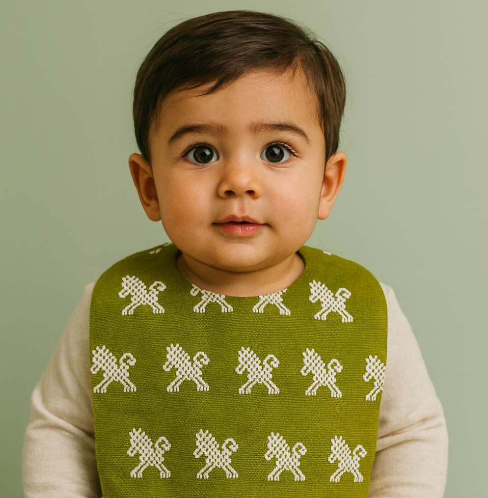 Loom Weaved 100% Cotton Bib