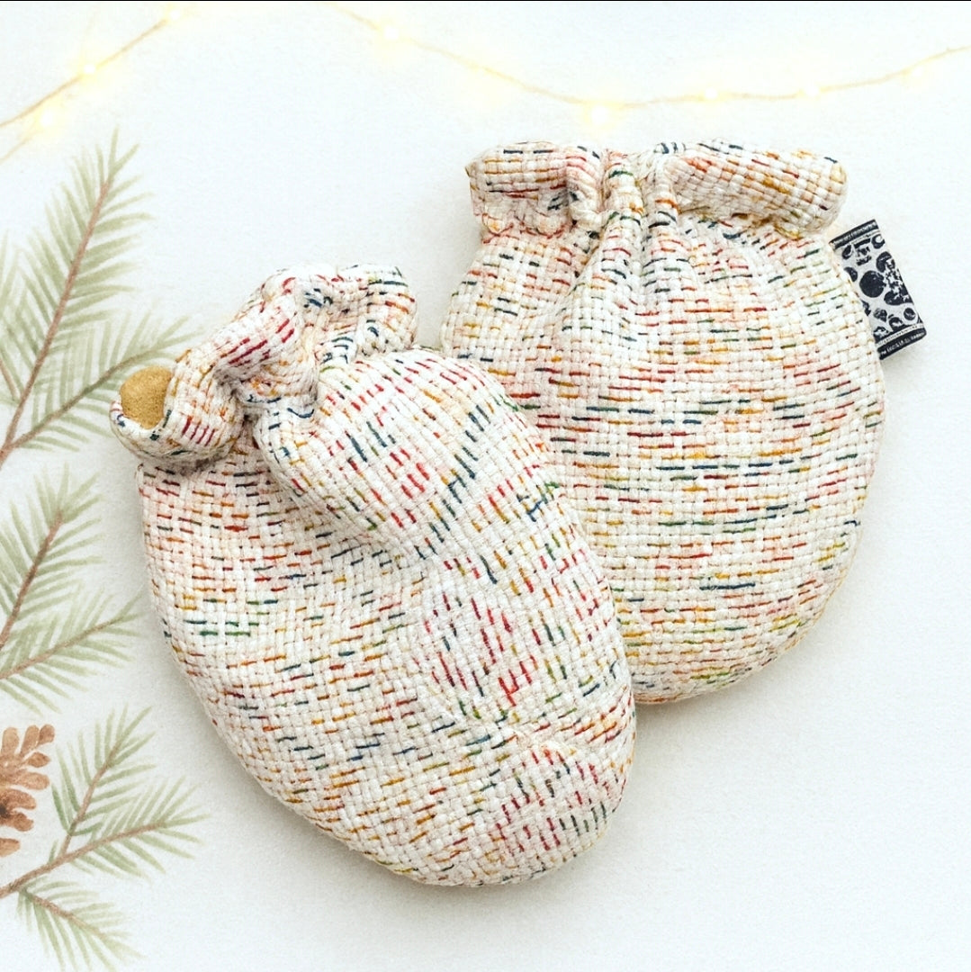 “Handwoven baby mittens handmade for babies baby gloves baby cotton mittens