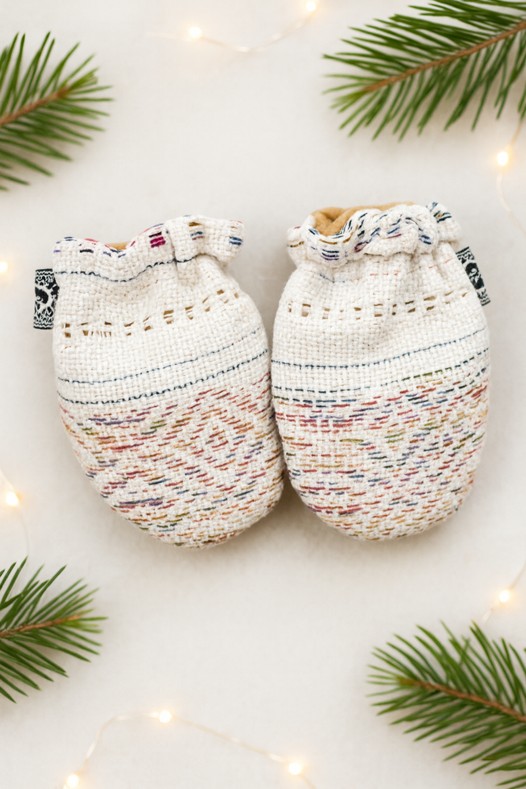 “Handwoven baby mittens handmade for babies baby gloves baby cotton mittens