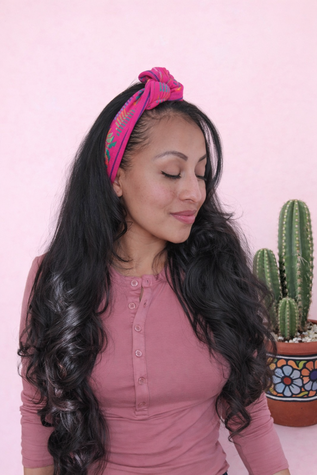 Cambaya Headwrap Hot Pink