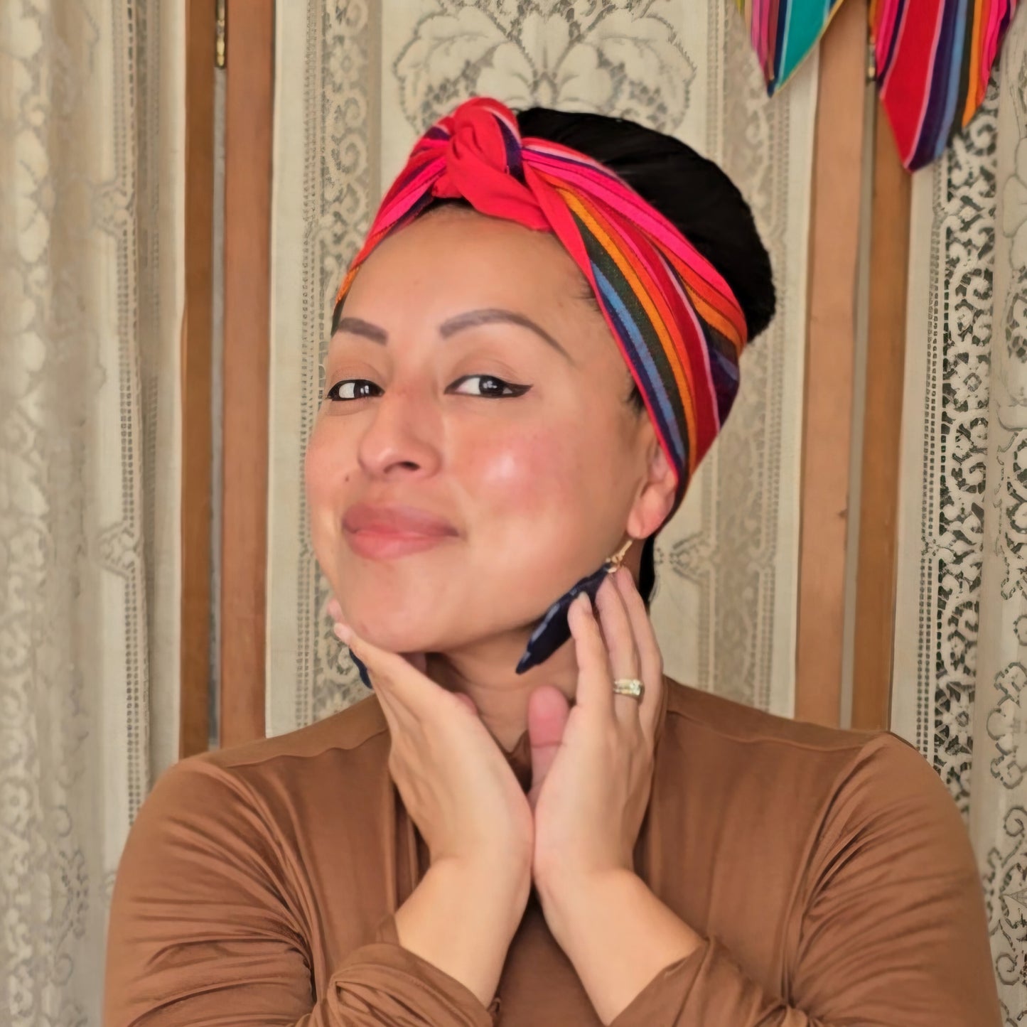 Cambaya Headwrap Red