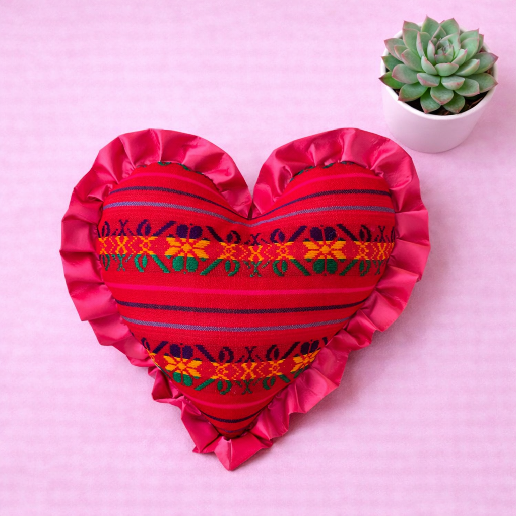 Red Cambaya Heart Pillow Valentines Day
