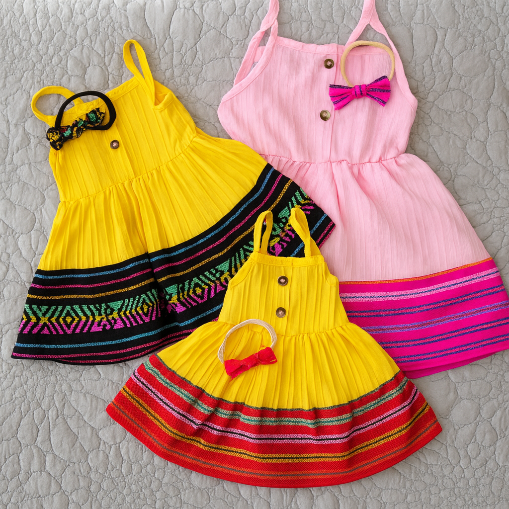 Cambaya Baby Dress with Matching Headband