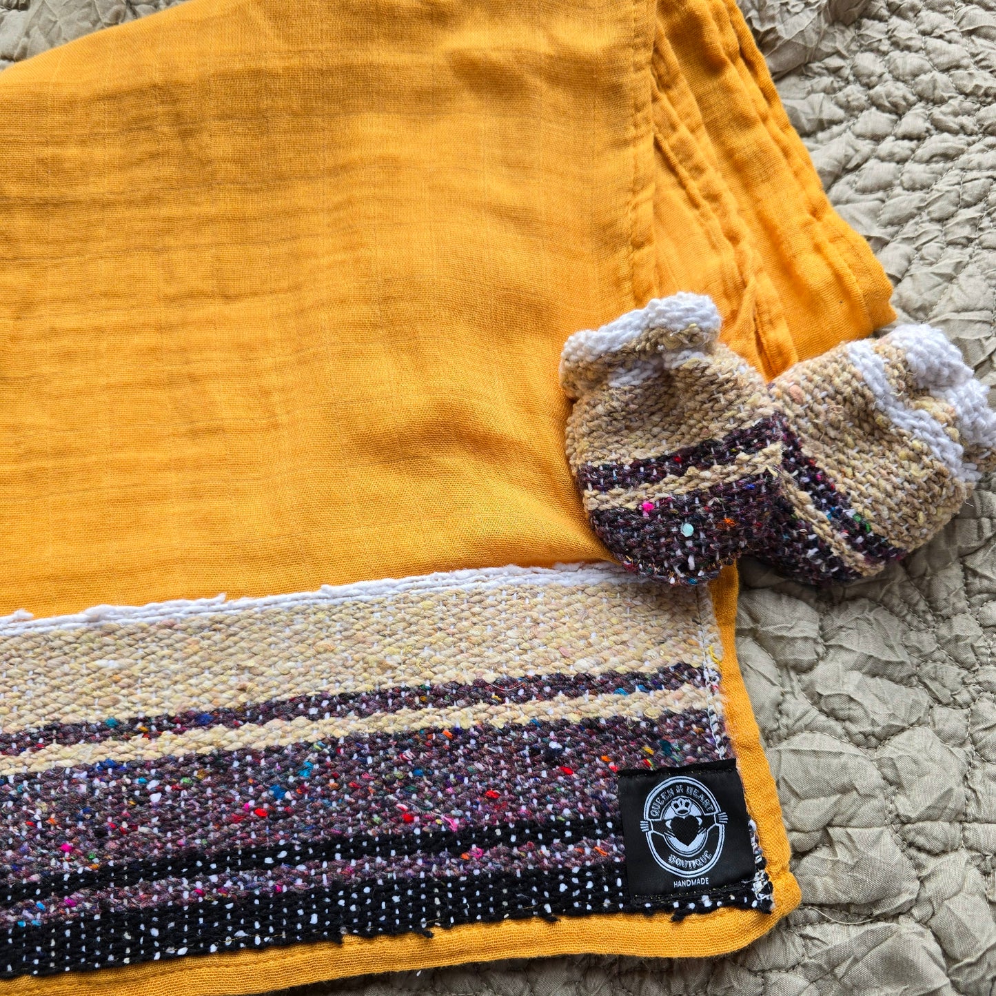 Sarape Swaddle & Mittens Set