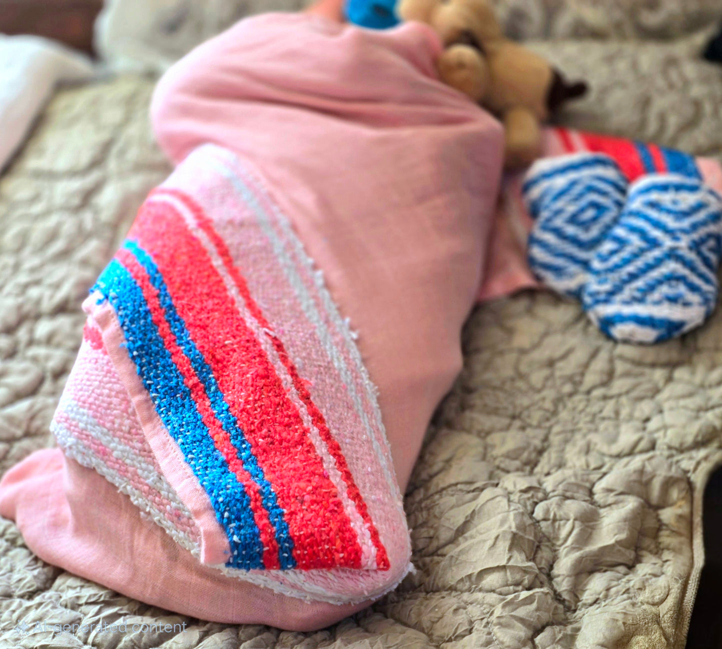 Sarape Swaddle & Mittens Set