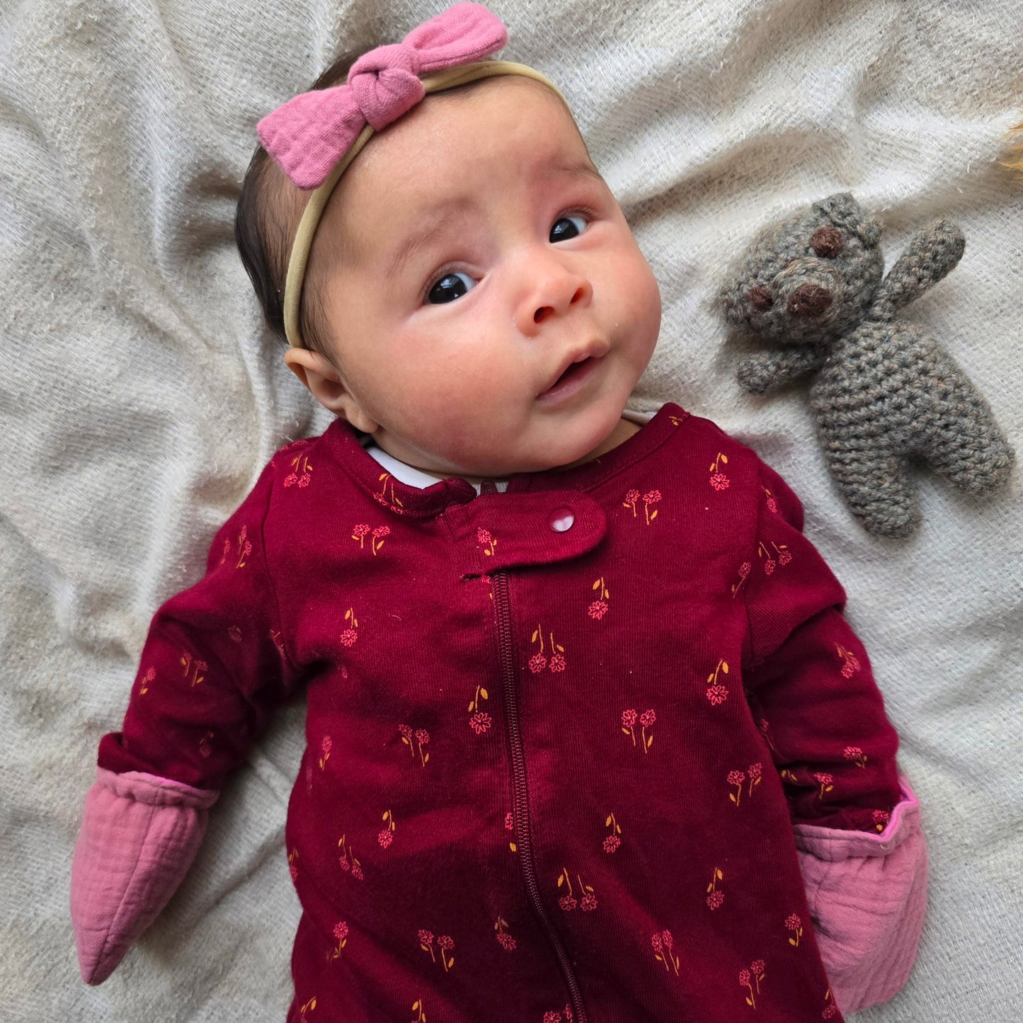 Linen Mittens + Headband