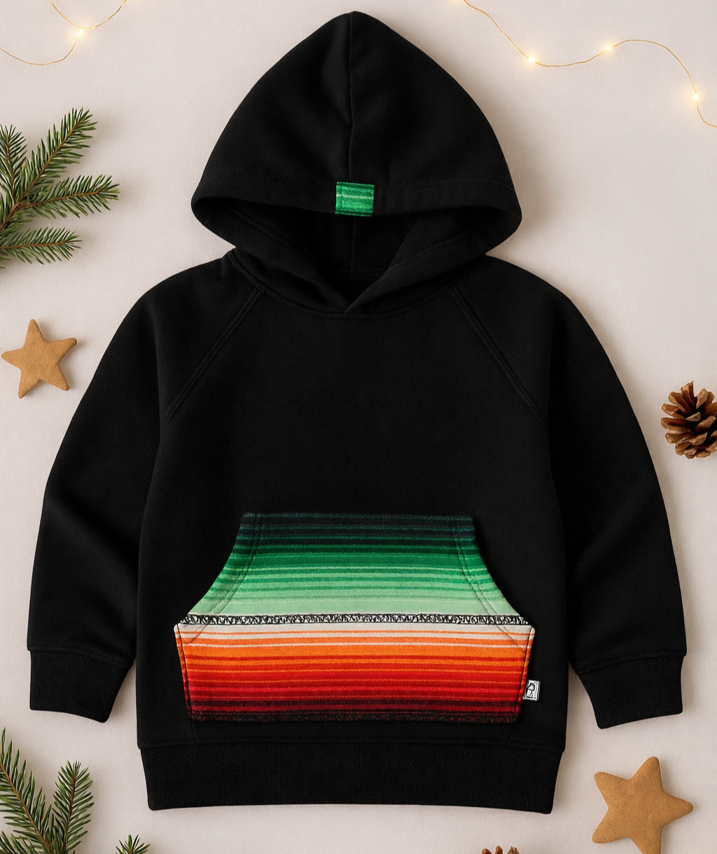 Sarape Cotton Hoodie Unisex 2T-5Y