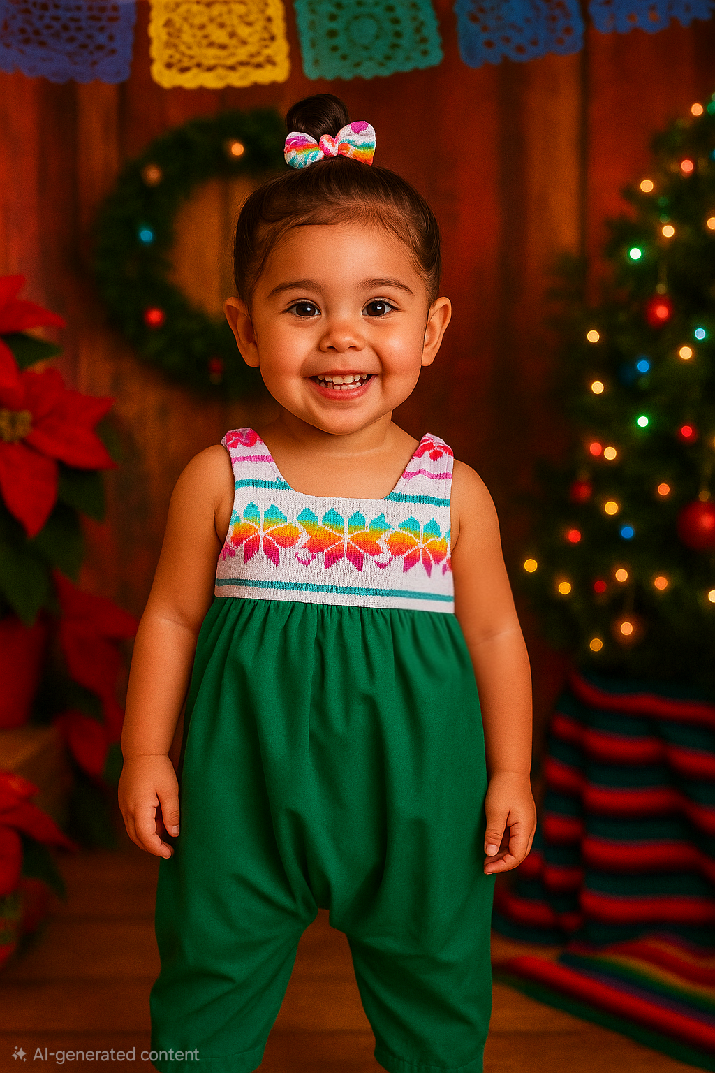 Cambaya Harem Jumpsuit Matching Bow 12M-4T