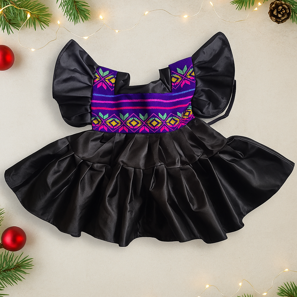 12m & 4T Holiday Satin & Cambaya Dresses