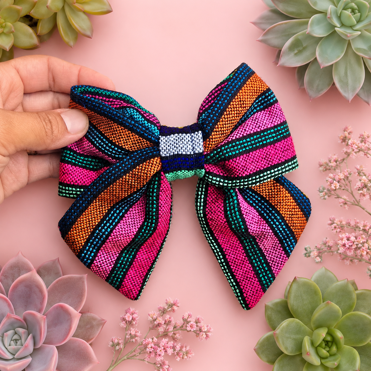 Cambaya Ribbon Bow Striped
