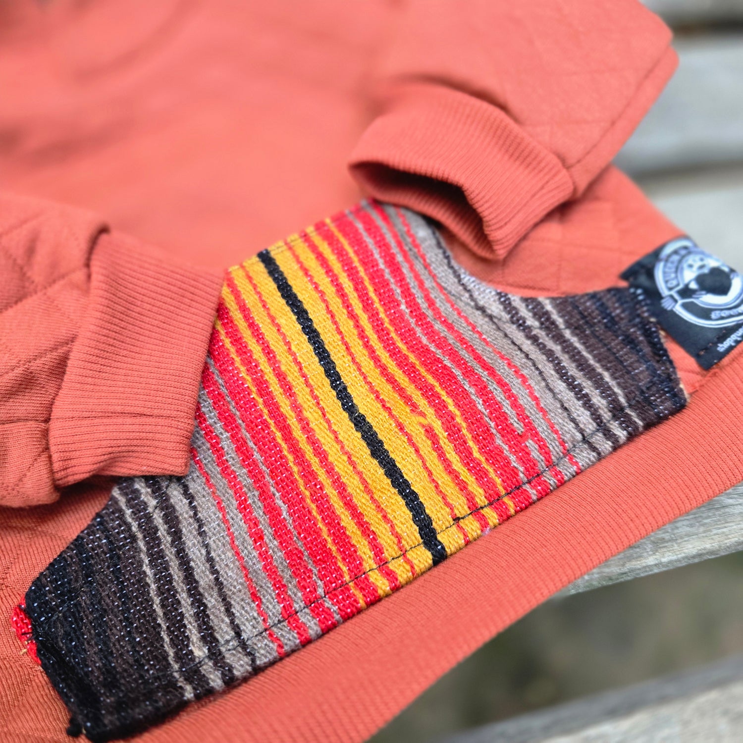 Burnt Orange Sarape Hoodie