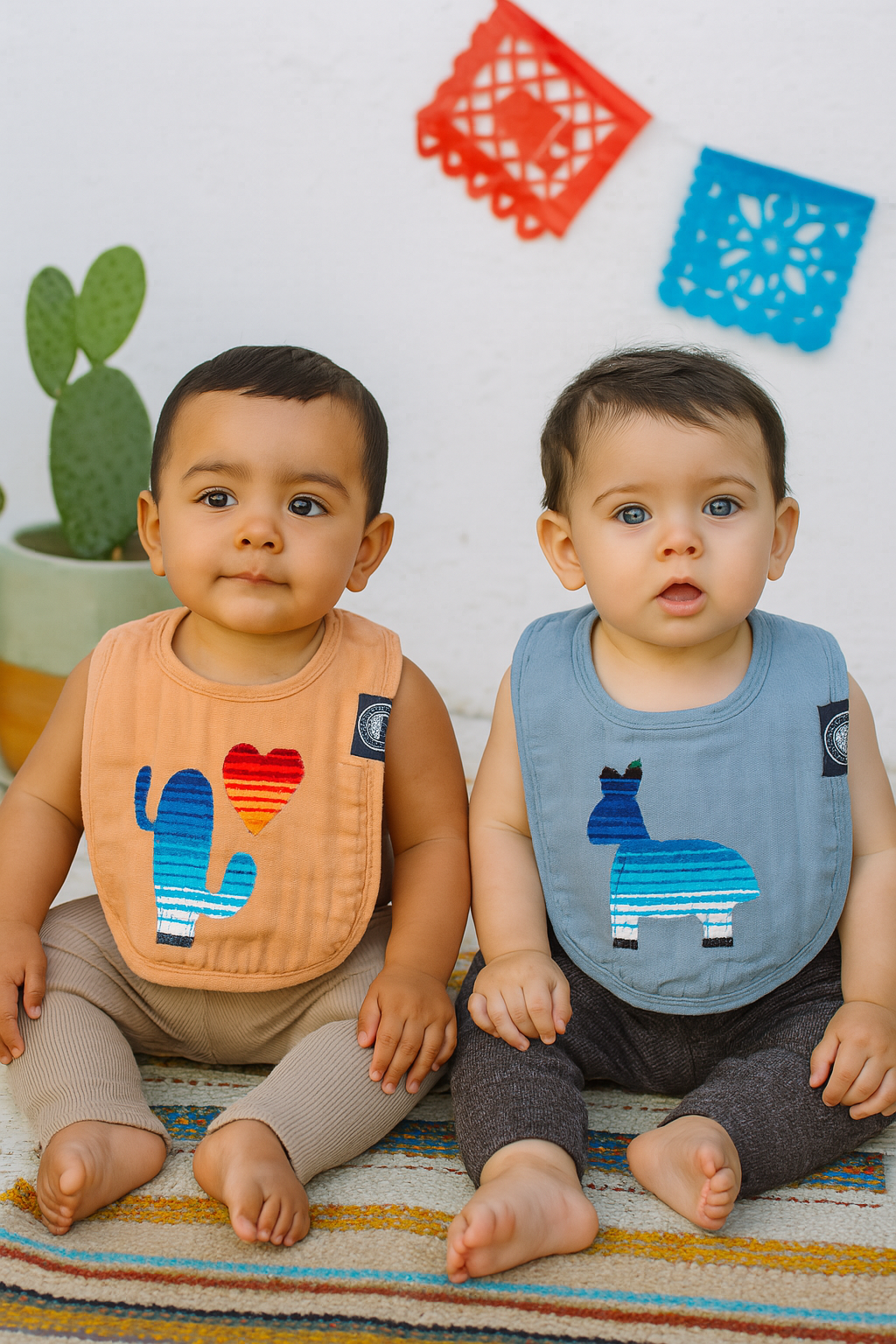 Sarape Bibs Set