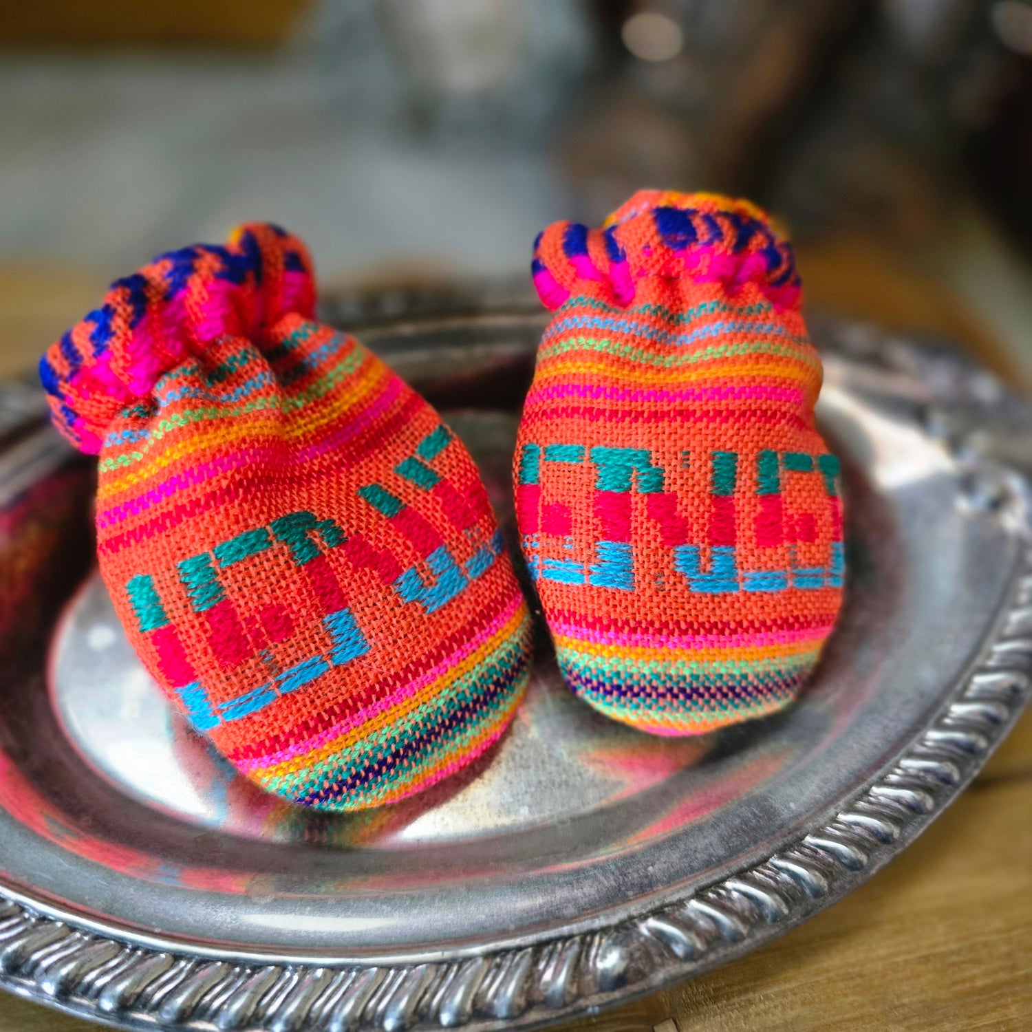 Baby Cambaya Mittens/Set Orange