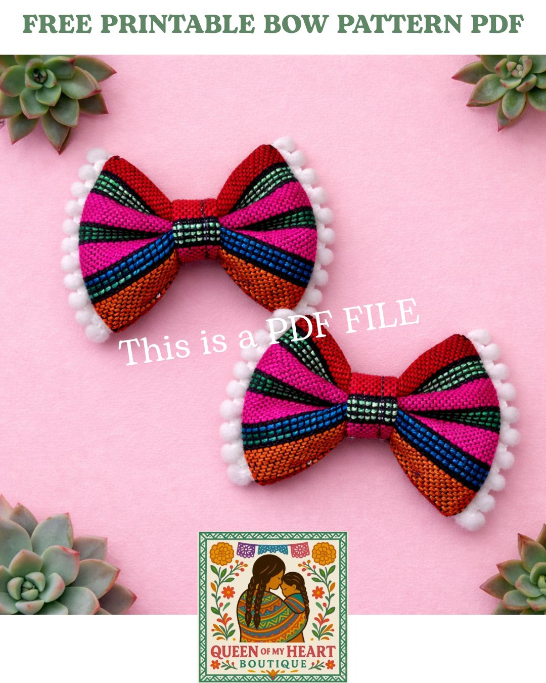 Bow Pattern Printable PDF File