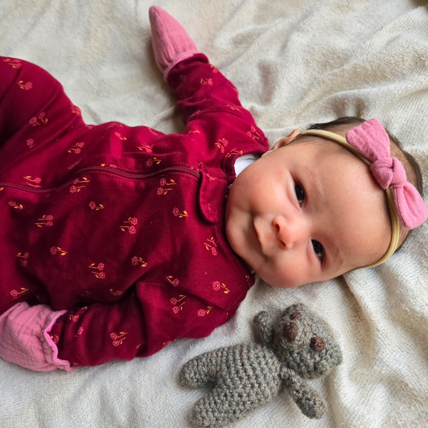 Linen Mittens + Headband