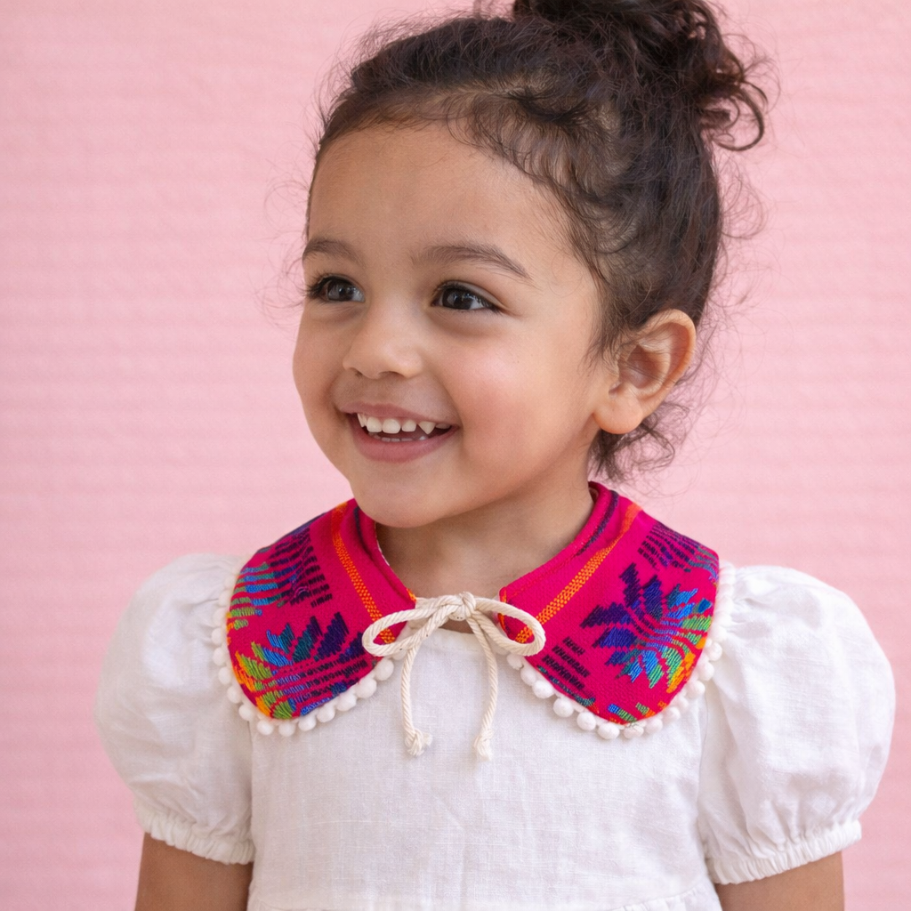 Cambaya Peter Pan Collar Hot Pink Infant-Women