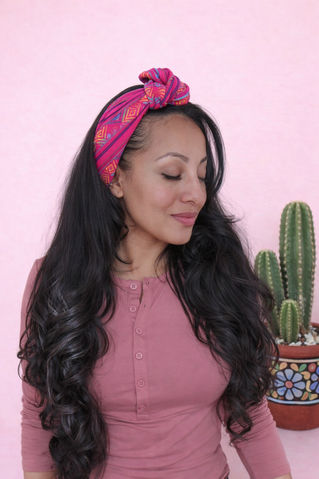 Cambaya Headwrap Hot Pink