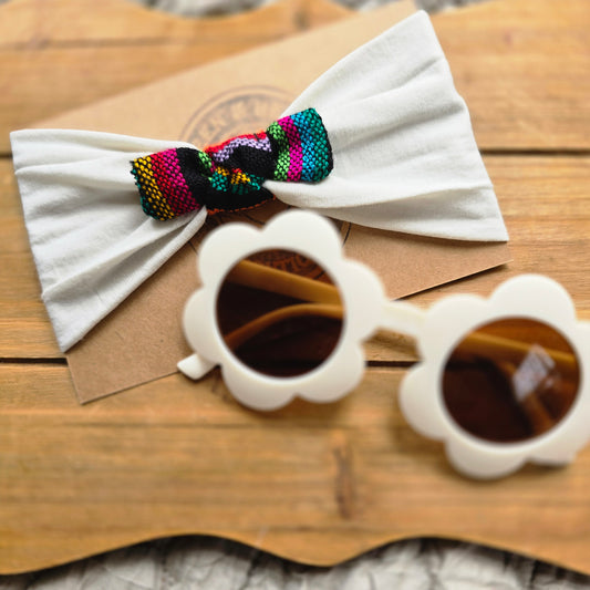 Mexican Baby & Toddler Cambaya Headband + Sunglasses