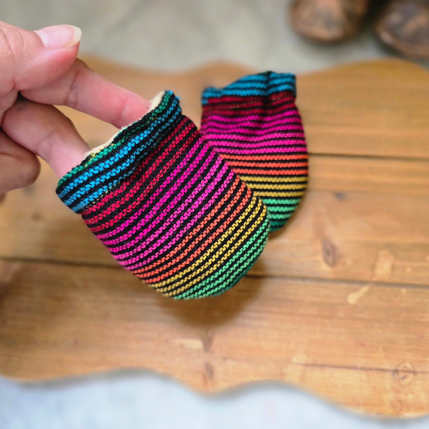 Mexican Baby Cambaya Mittens/Set