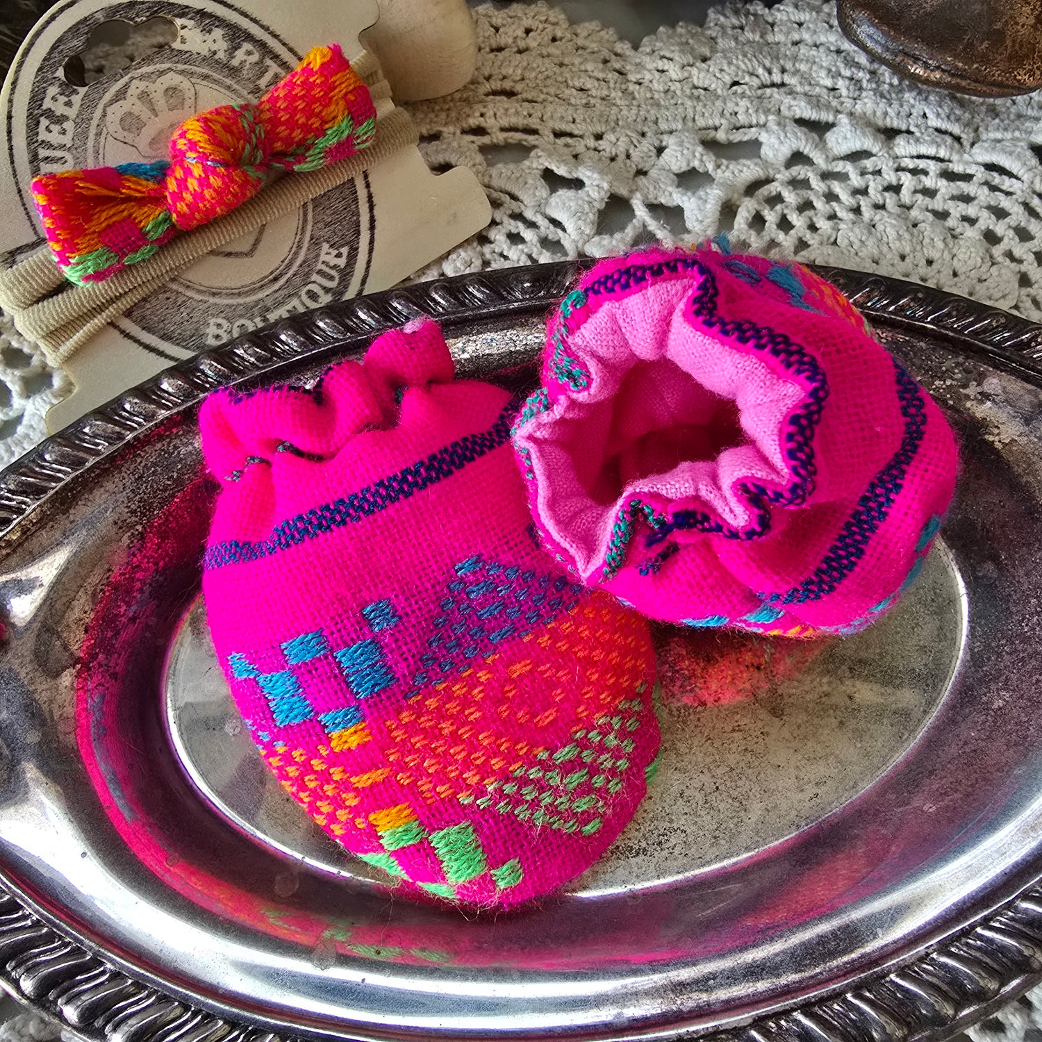 Cambaya Mittens + Headband