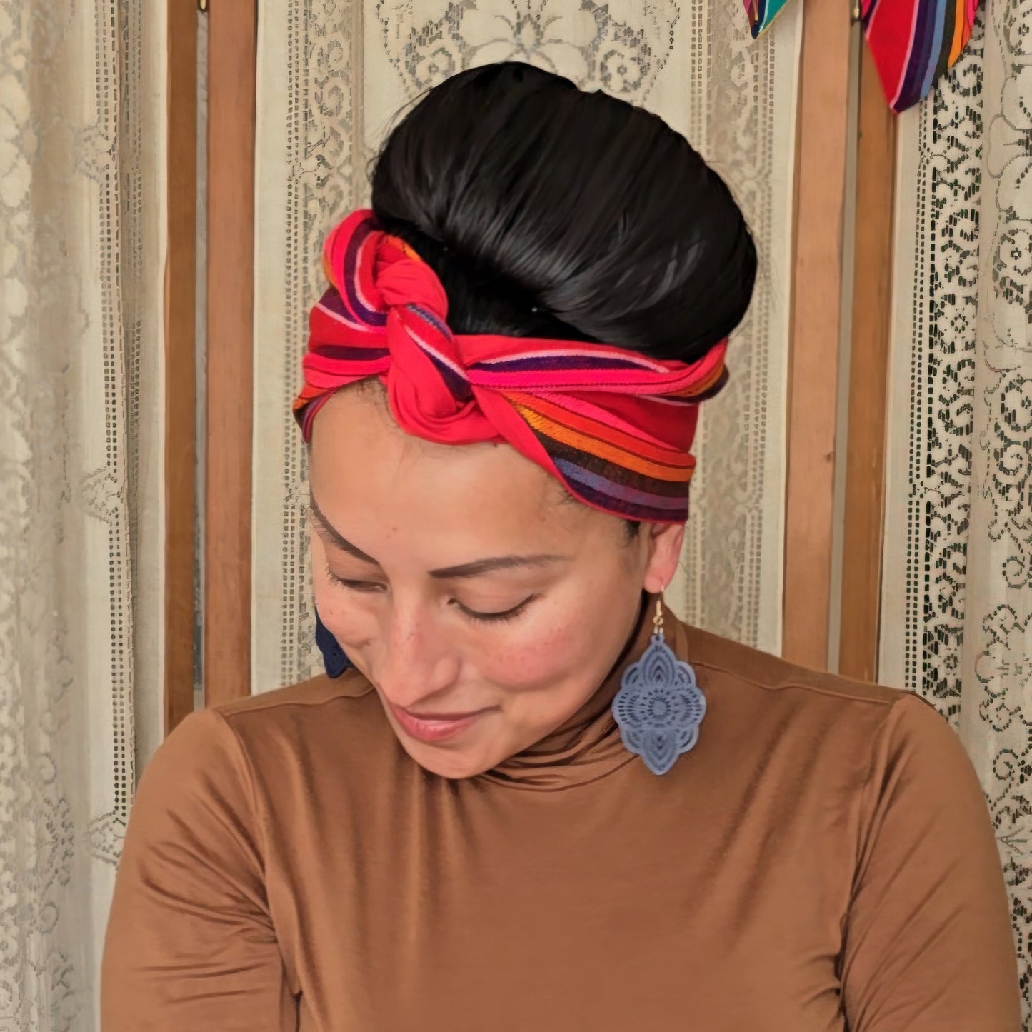 Cambaya Headwrap Red
