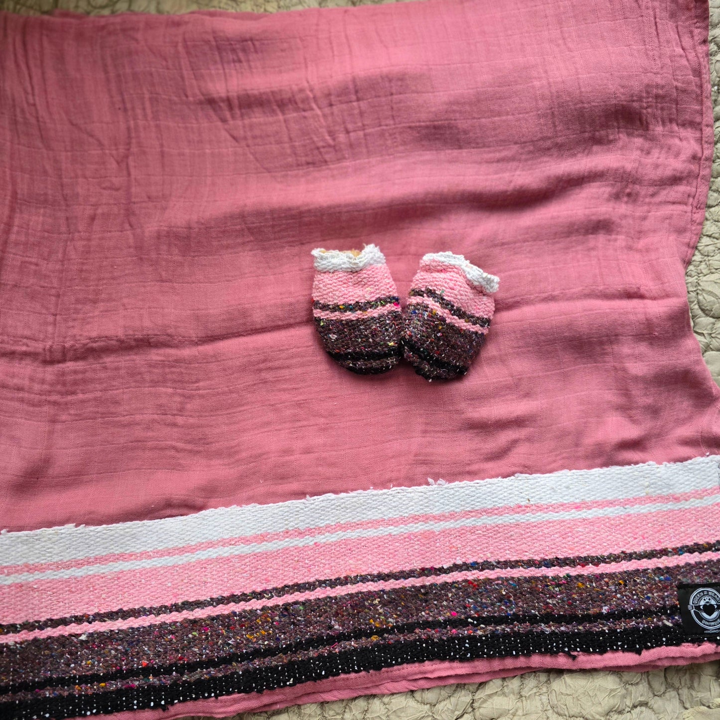 Sarape Swaddle & Mittens Set