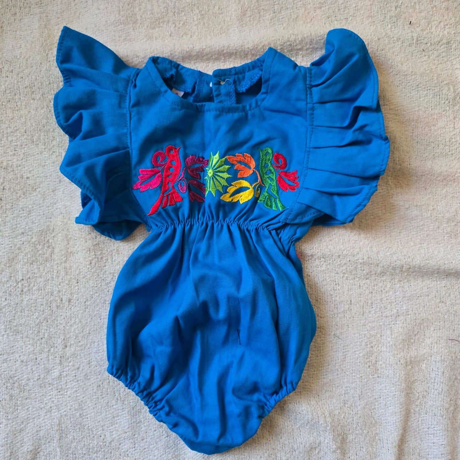 Mexican Embroidered Toddler Romper