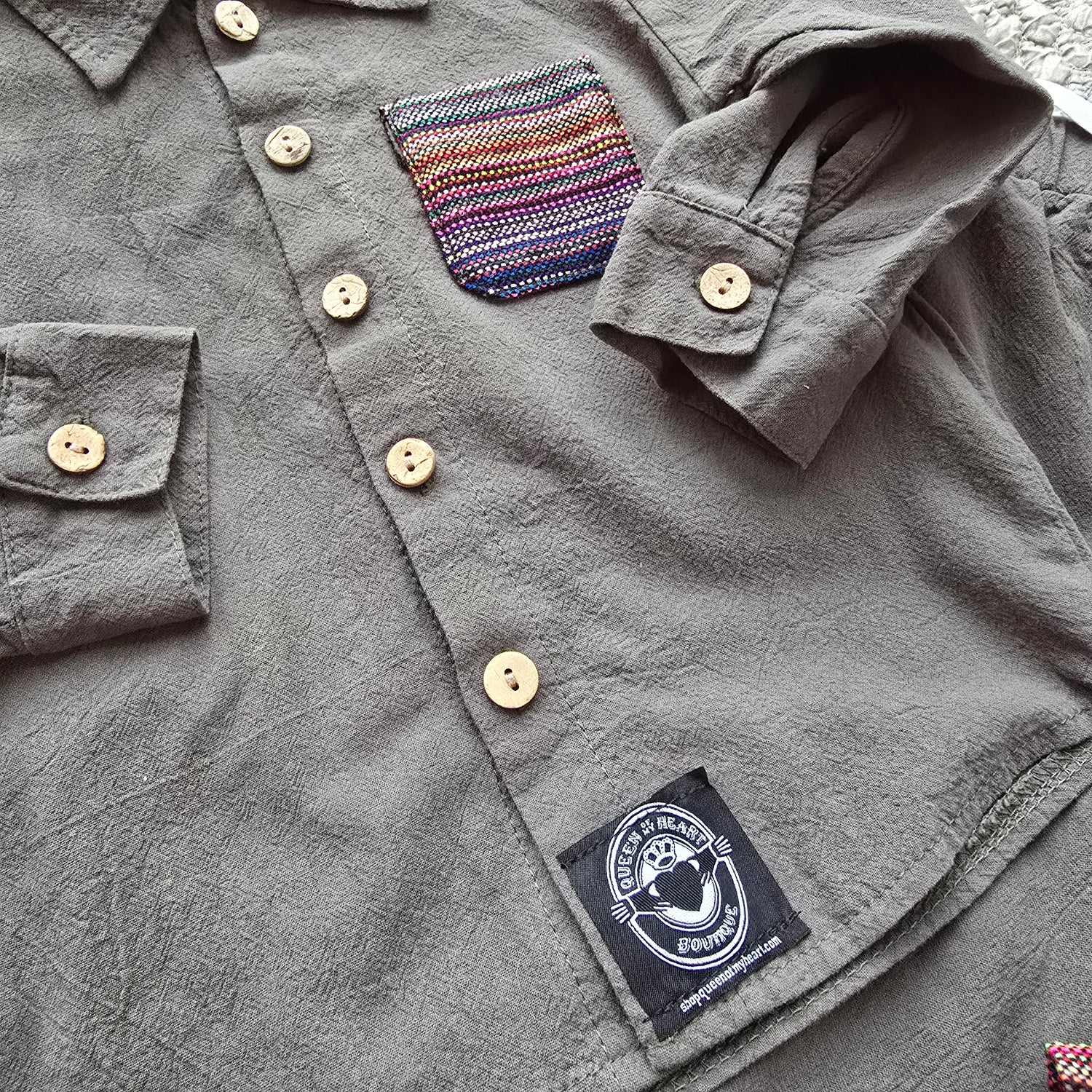 Mexican Cambaya Button up and Pants Set