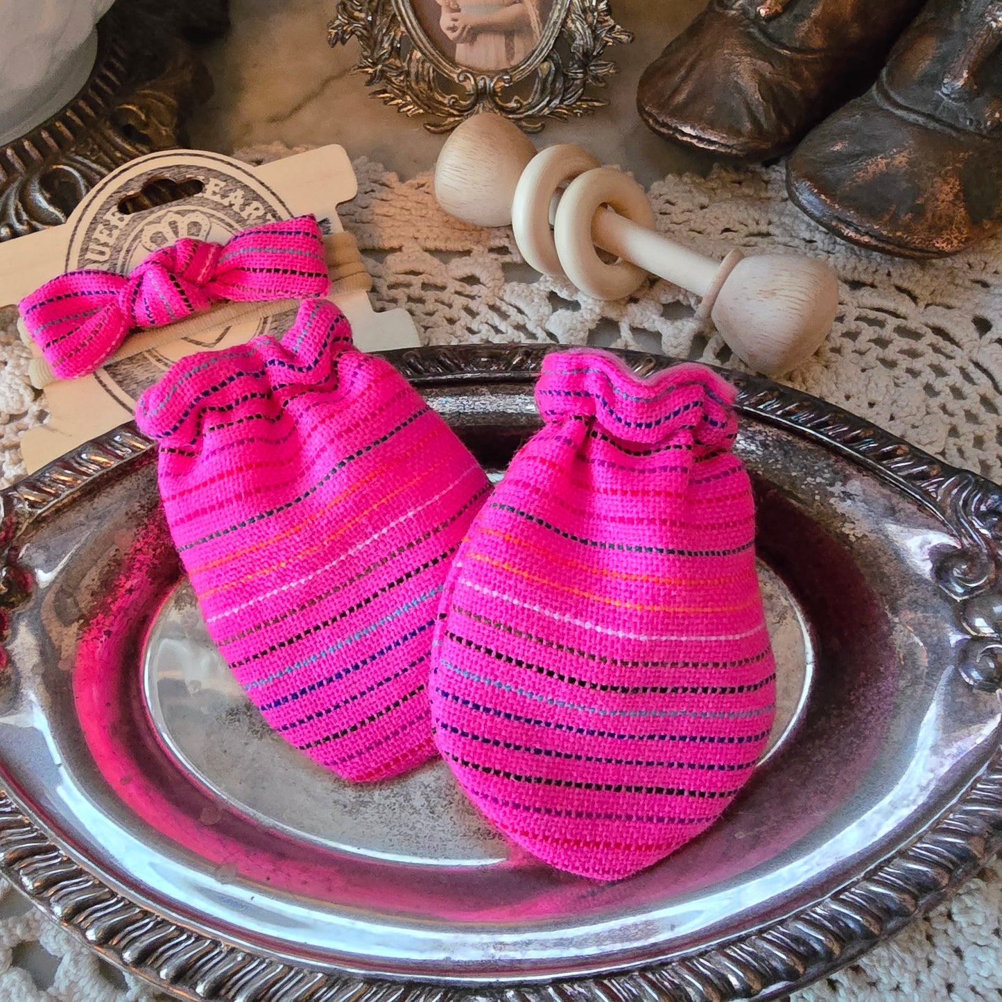 Cambaya Mittens + Headband