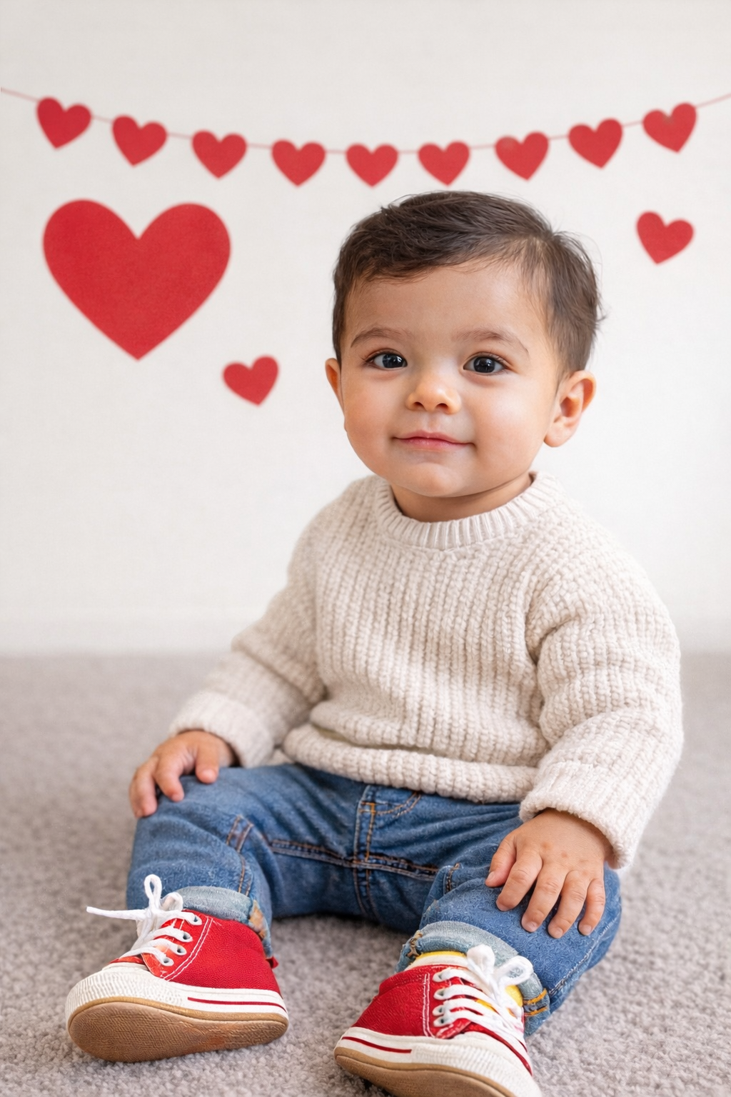 Baby's Red & Yellow Sarape High Tops