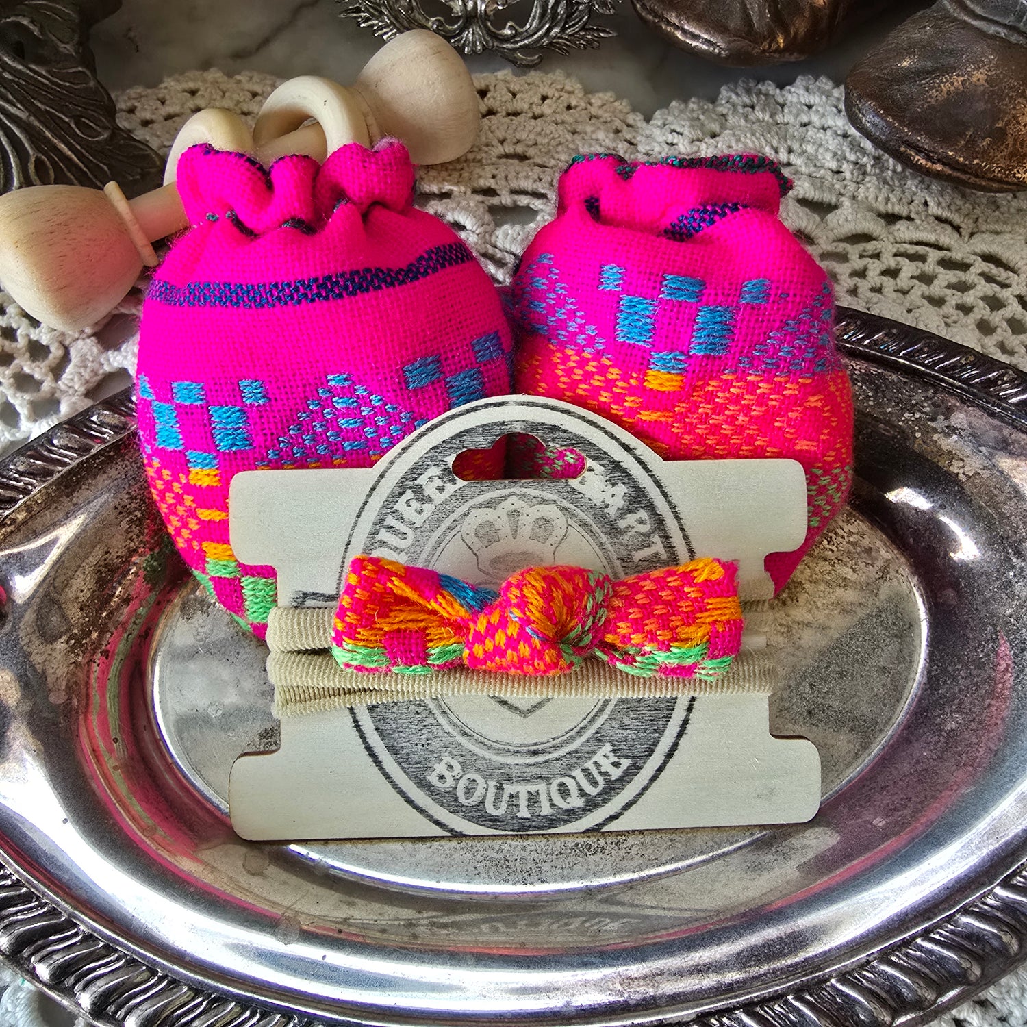 Cambaya Mittens + Headband