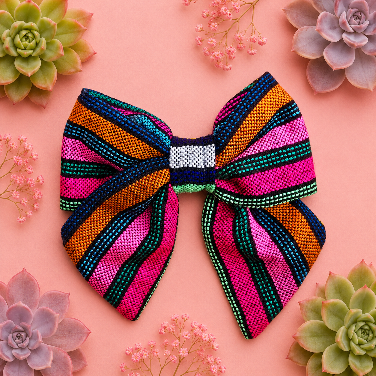 Cambaya Ribbon Bow Striped